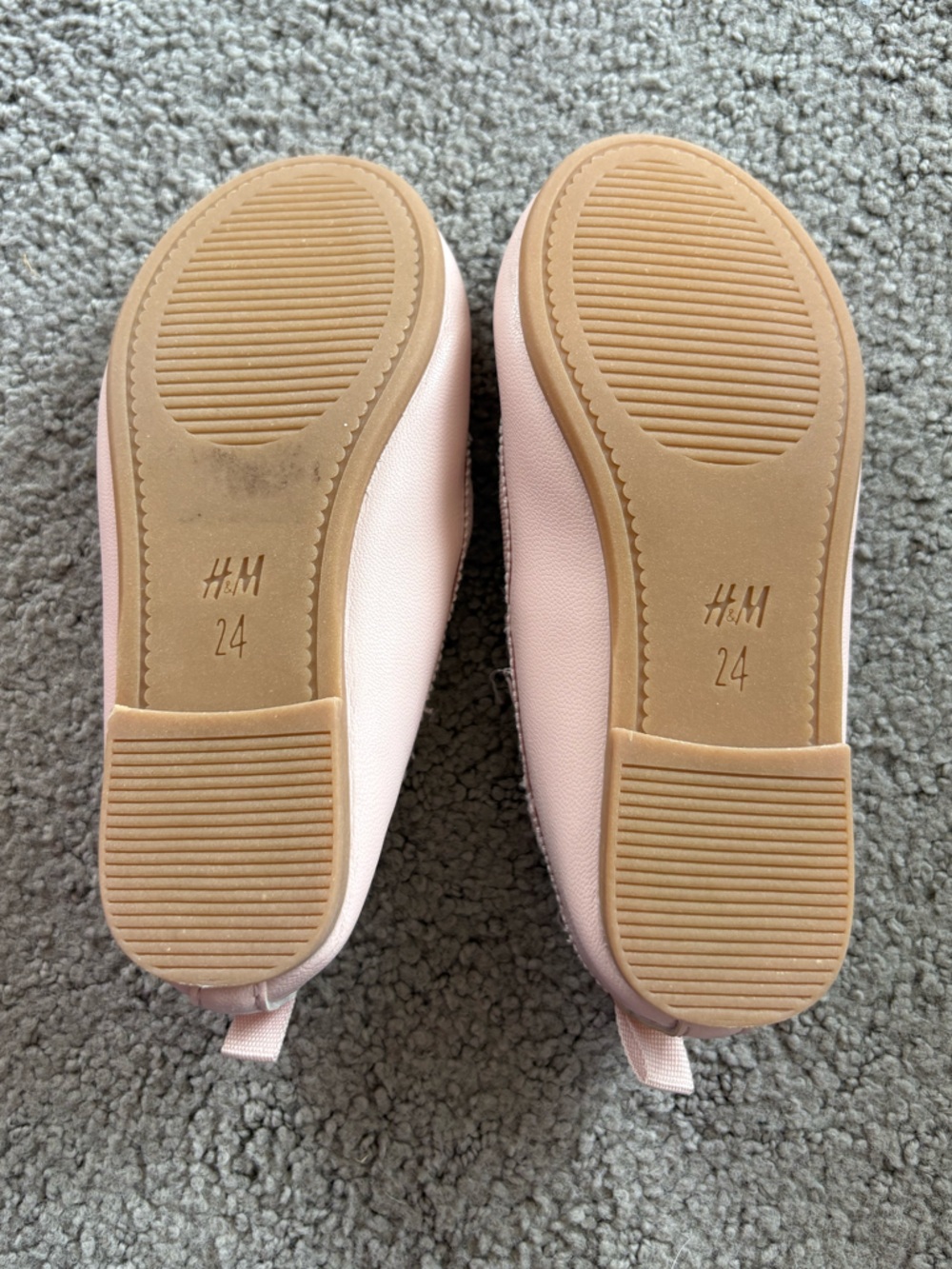 3/$25 H&M Pink Girls Mary Jane Ballet Flats with Bow EU size 24 | US size 7.5 - Picture 3 of 3